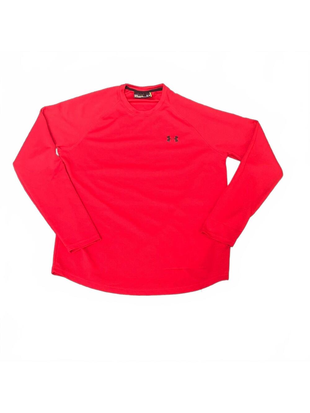 Under Armour Loose Fit Red Long Sleeve Athletic Shirt LG